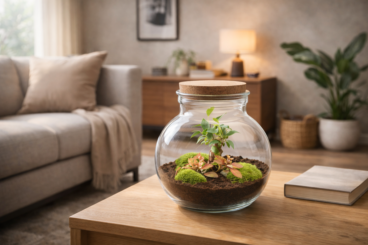 Flaschengarten Teddy – Bonsai