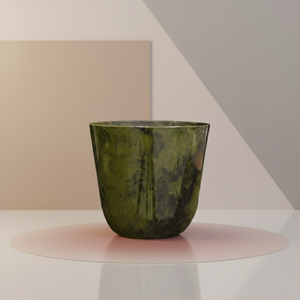 Topf Palermo Marble Grün Ø35cm-↕32cm Everspring