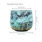 Elisa Mystic Grün - Ø29cm-↕24cm Everspring