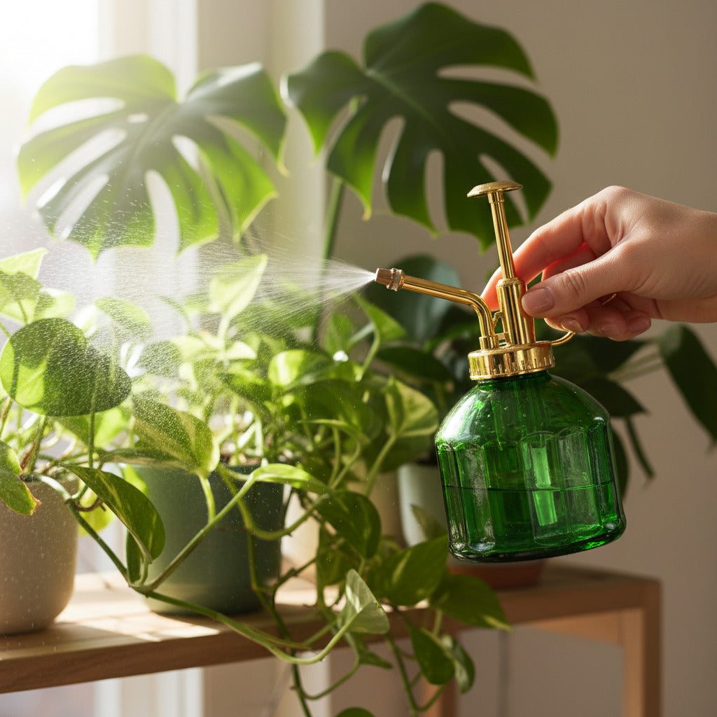 🌿 Pflanzensprüher – Grün – Glas - 0,25Liter Everspring