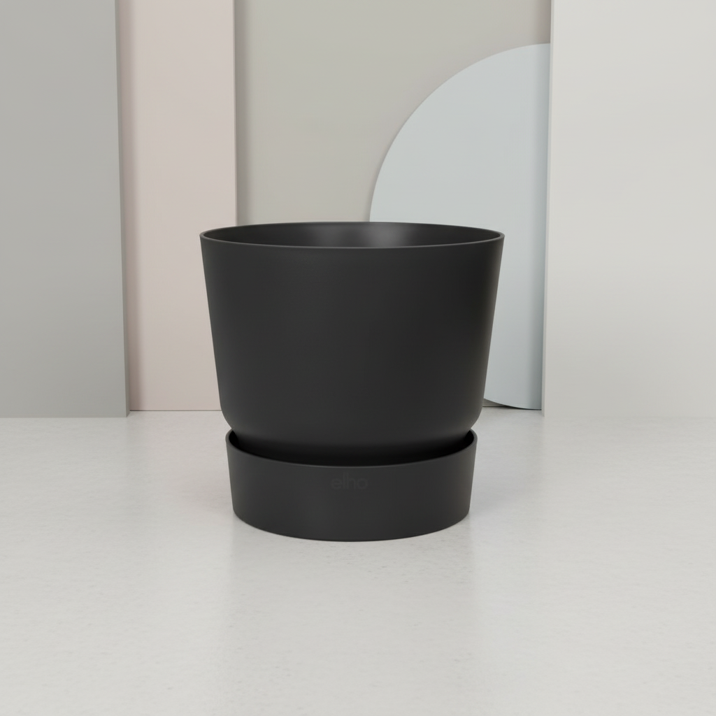 Topf Elho Greenville Round Schwarz - Ø39cm-↕37cm Everspring