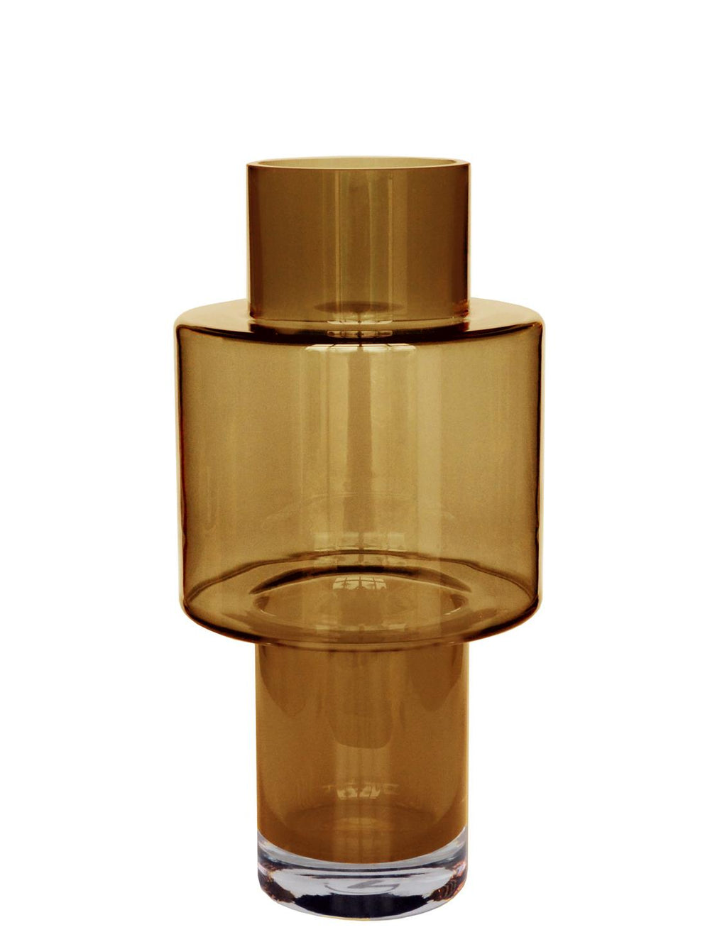 Vase aus Glas – Juba M – Ø20cm-↕40cm – Cognac Everspring