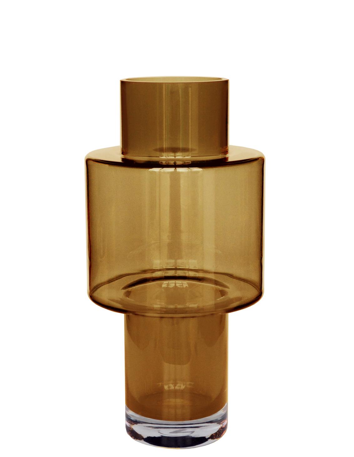 Vase aus Glas – Juba M – Ø20cm-↕40cm – Cognac Everspring