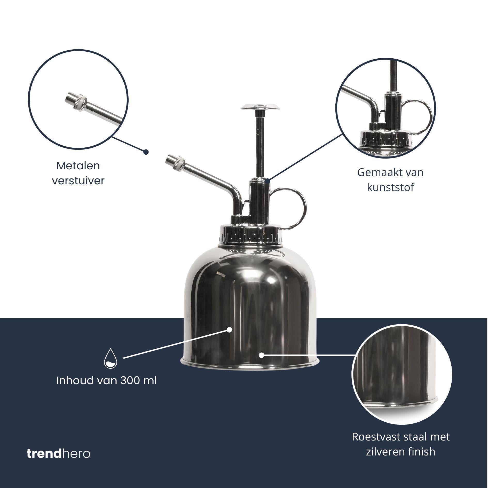 💧 Pflanzensprüher – Silber – Edelstahl (rostfrei) – 300ml Everspring