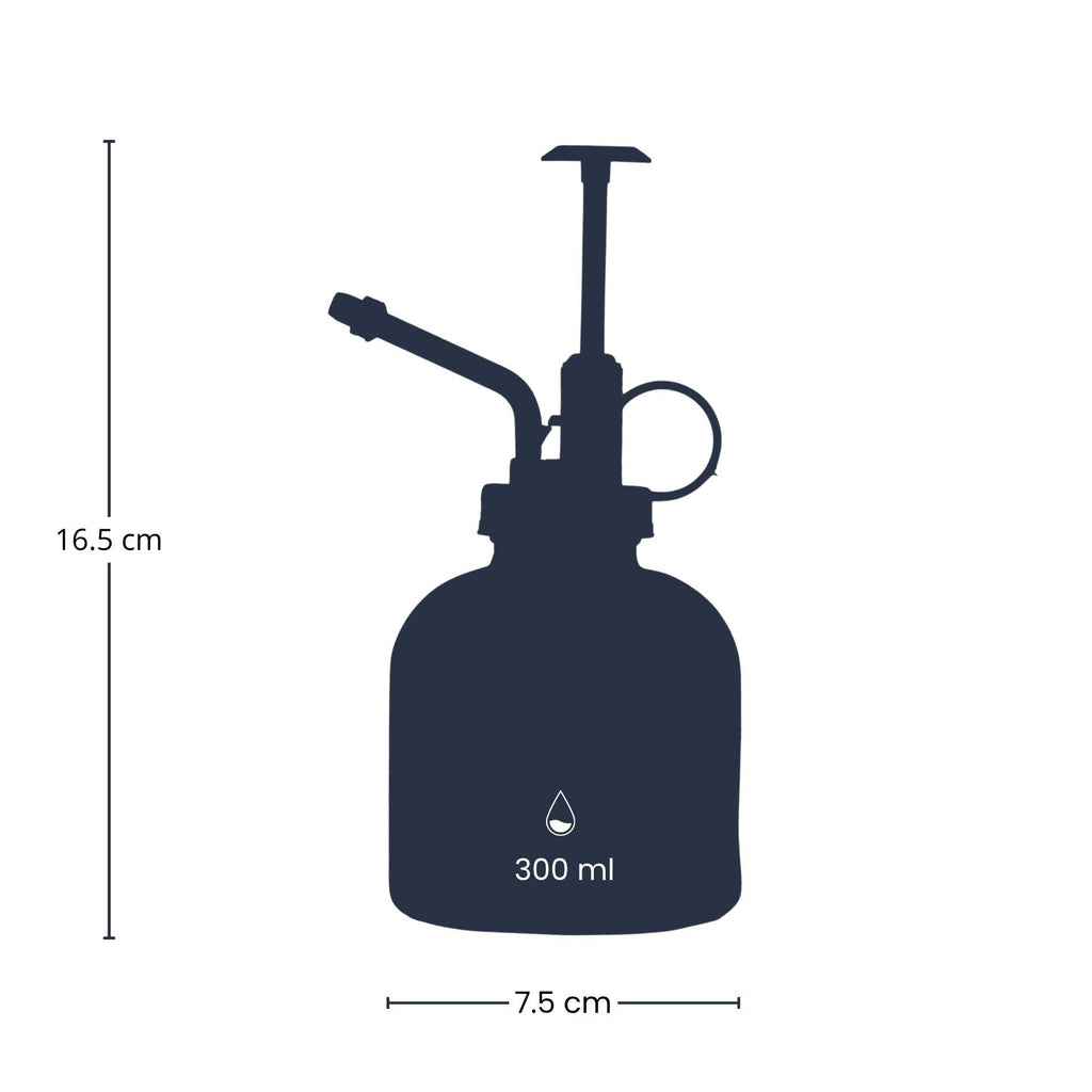 💧 Pflanzensprüher – Klarglas mit Schwarz – 300ml Everspring