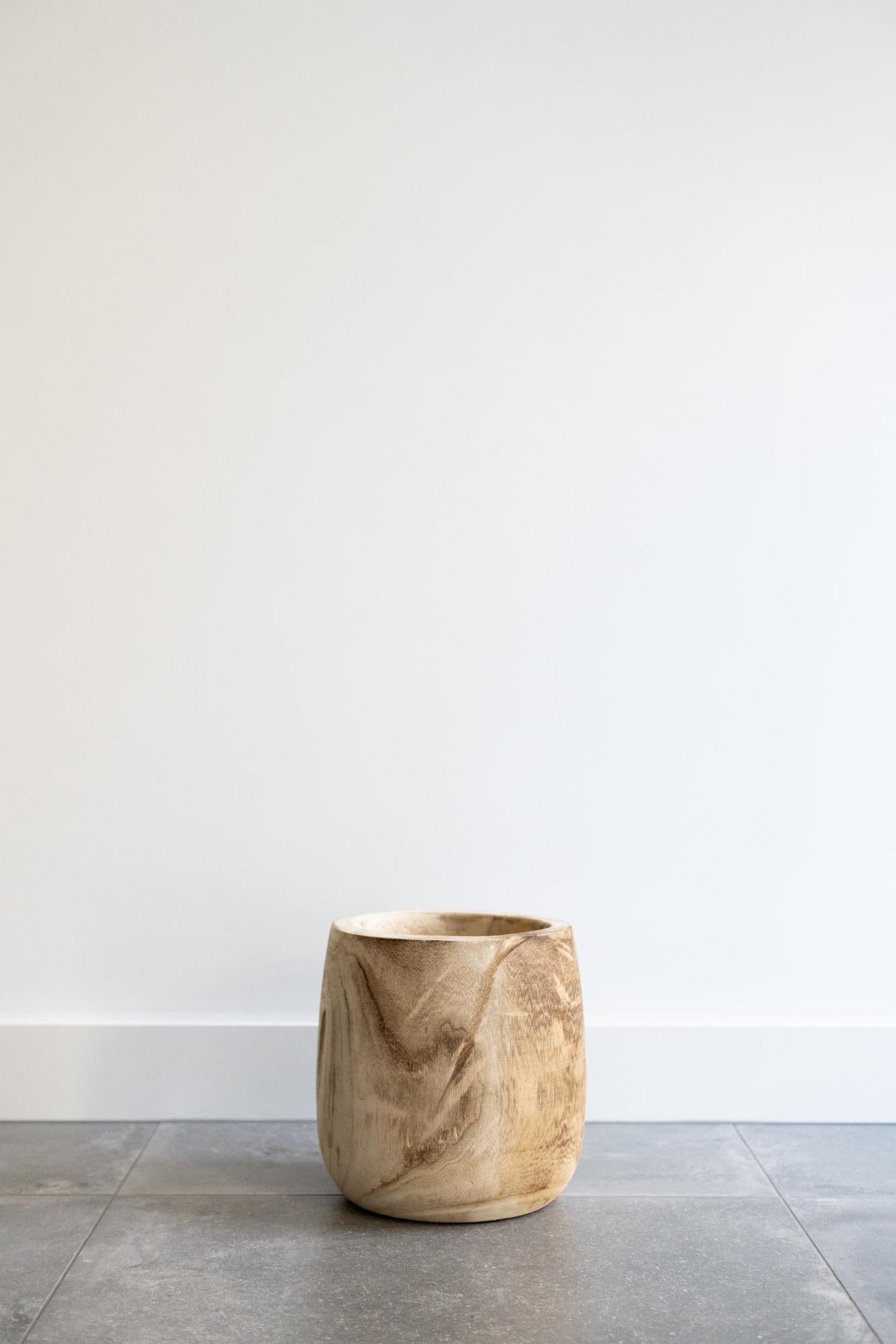 Blumentopf - Holz Hellbraun - Pia Blumentopf - M - Ø23cm-↕25cm Everspring