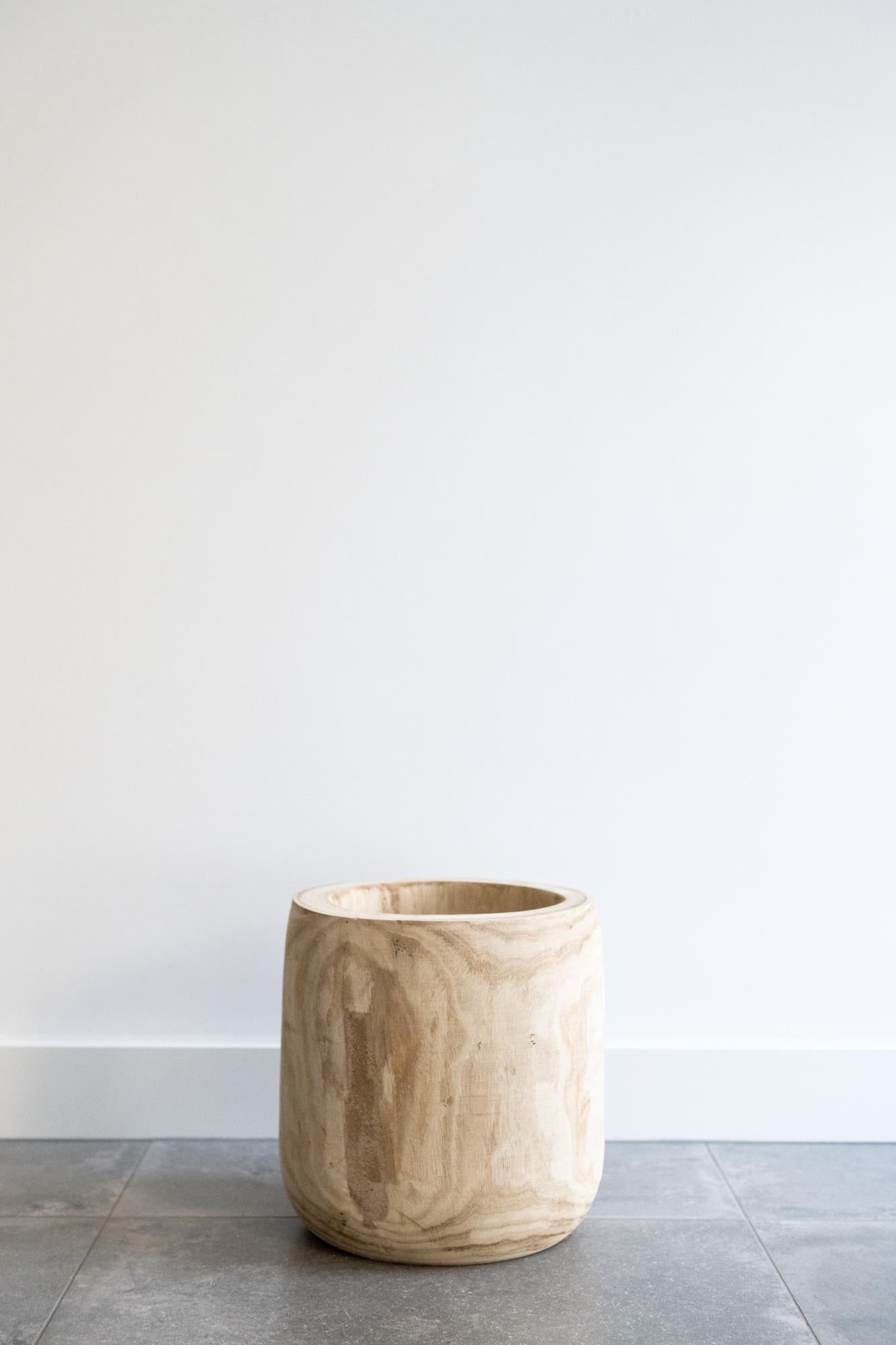 Blumentopf - Holz Hellbraun - Pia Blumentopf - L - Ø29cm-↕31cm Everspring