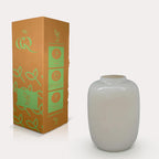 Vase aus Glas – Ø25cm-↕35cm – Arctic Ivory Everspring