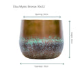 Elisa Mystic Bronze - Ø39cm-↕32cm Everspring