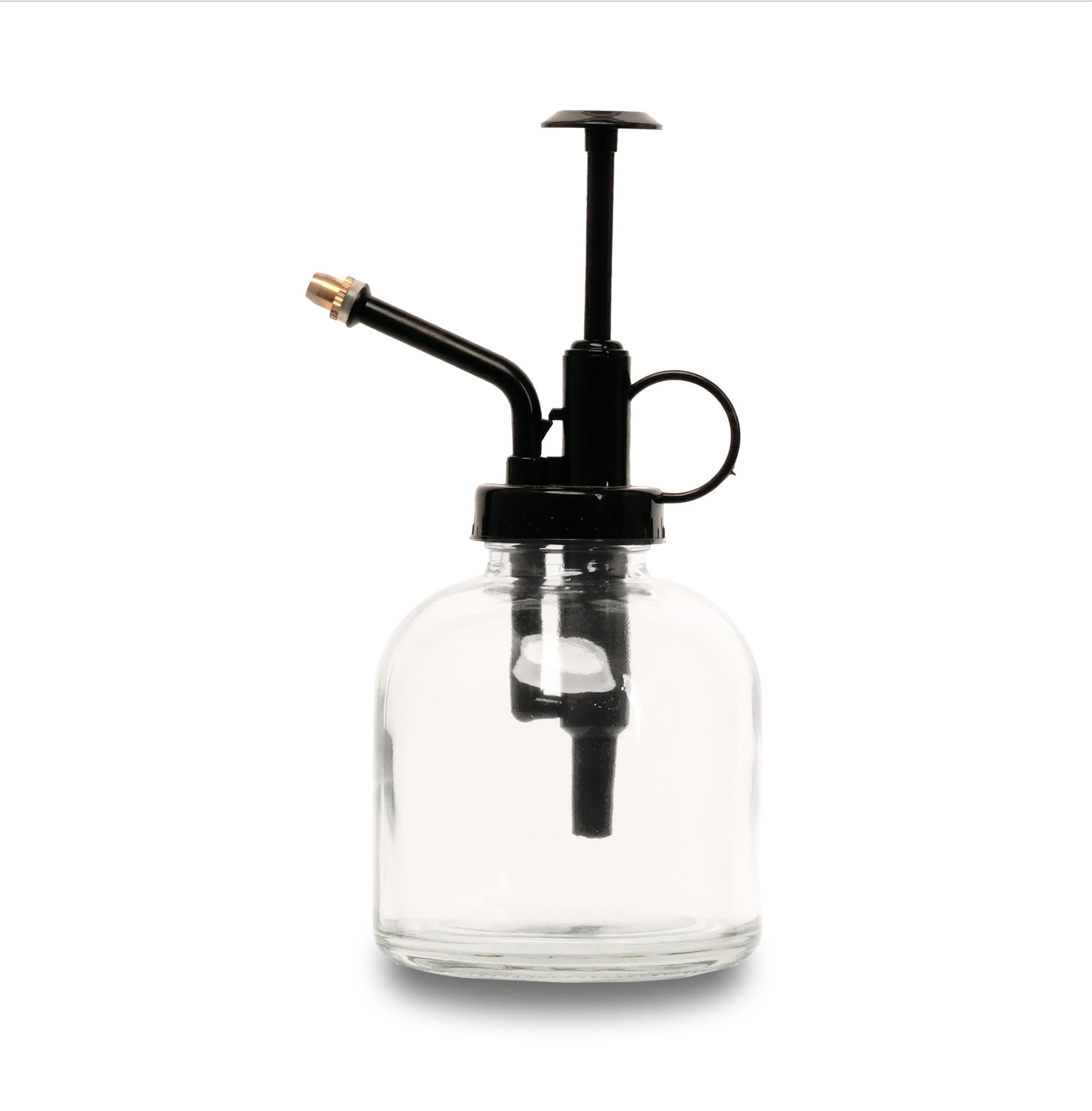 💧 Pflanzensprüher – Klarglas mit Schwarz – 300ml Everspring