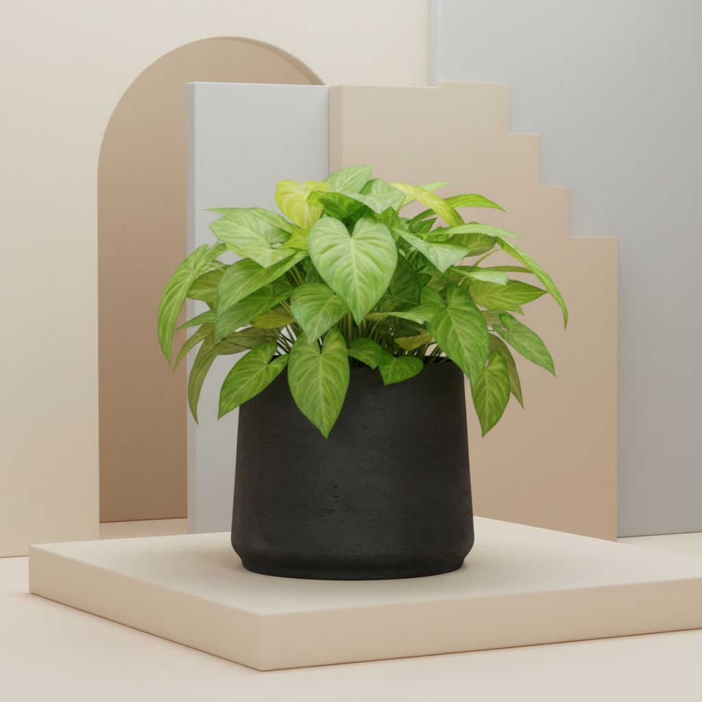 Jumbo Patt Schwarz Washed - Ø23cm-↕19cm Everspring