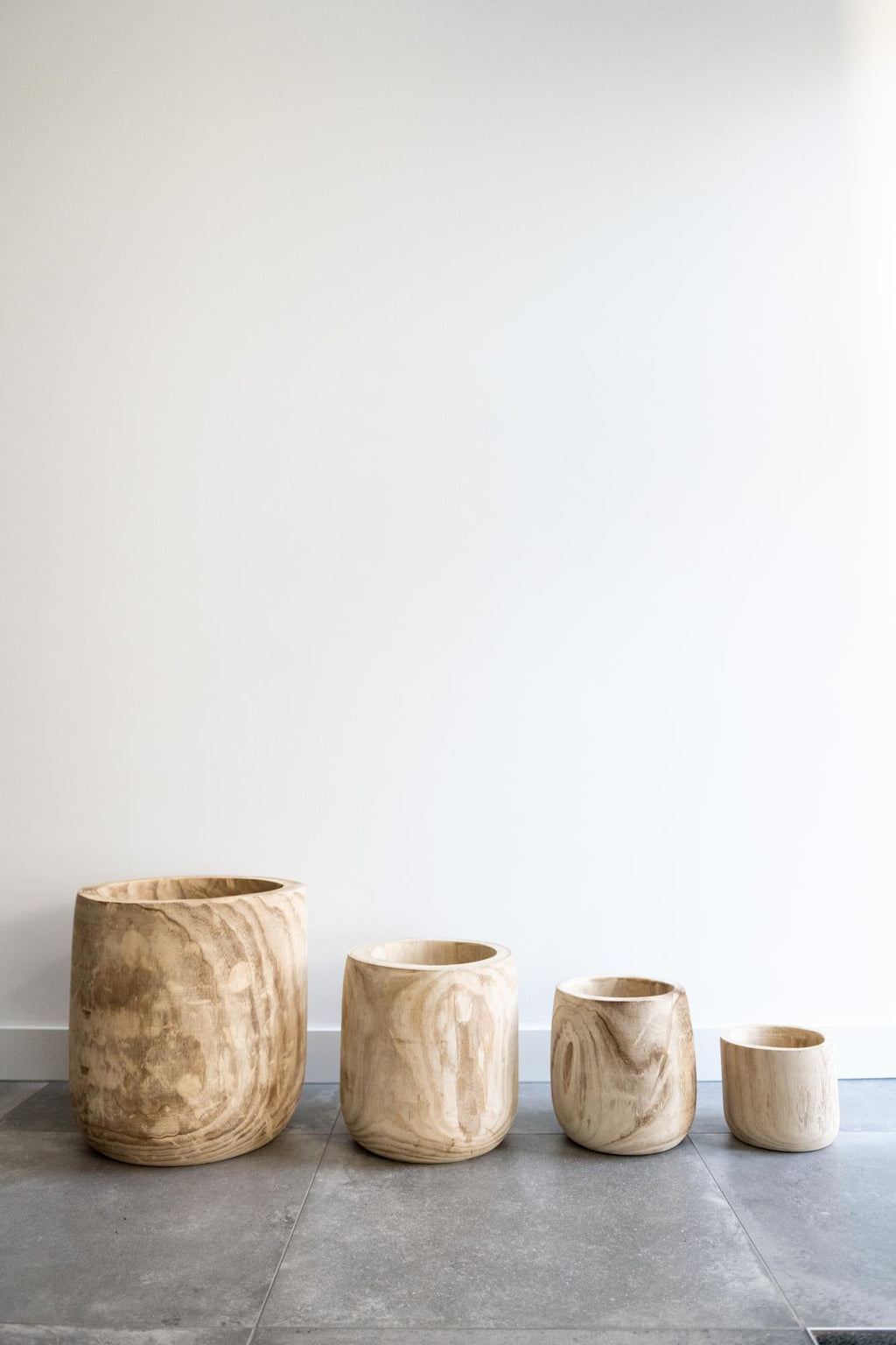 Blumentopf - Holz Hellbraun - Pia Blumentopf - L - Ø29cm-↕31cm Everspring