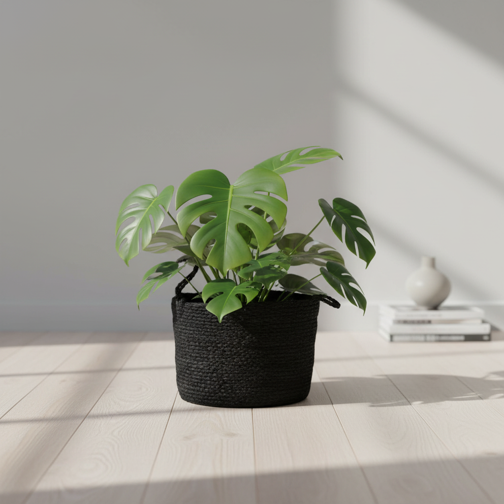 Mand Stefan zwart - Ø25cm-↕22cm Everspring