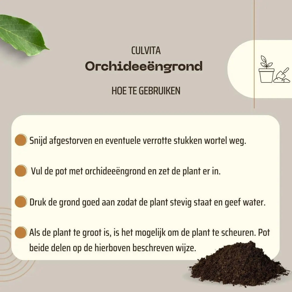 Culvita - Orchideenerde 5Liter - Blumenerde für Orchideen Everspring