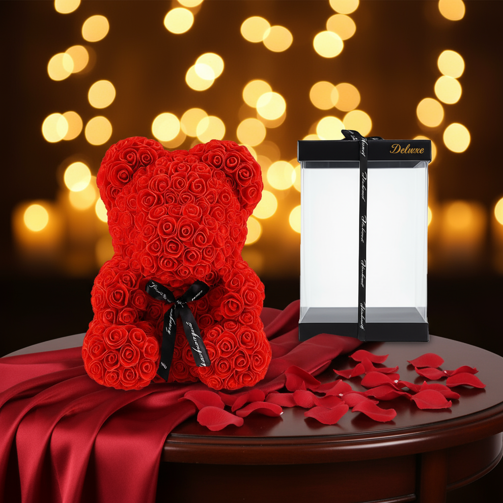 🎁 Beer DELUXE ↕40cm – Roter Schaum – in luxuriöser Geschenkverpackung Everspring