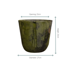 Topf Palermo Marble Grün Ø27cm-↕25cm Everspring