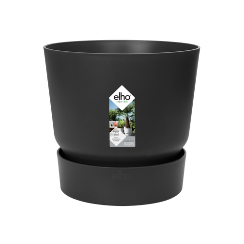 Topf Elho Greenville Round Schwarz - Ø18cm-↕17cm Everspring