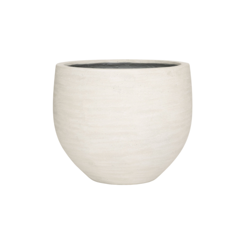 Jumbo Orb „Ivory Washed“ – Statement-Pflanztopf - Ø88cm-↕70cm Everspring