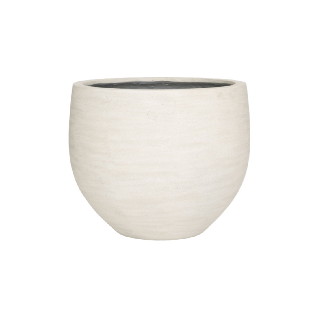 Jumbo Orb „Ivory Washed“ – Statement-Pflanztopf - Ø88cm-↕70cm Everspring