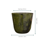 Topf Palermo Marble Grün Ø35cm-↕32cm Everspring